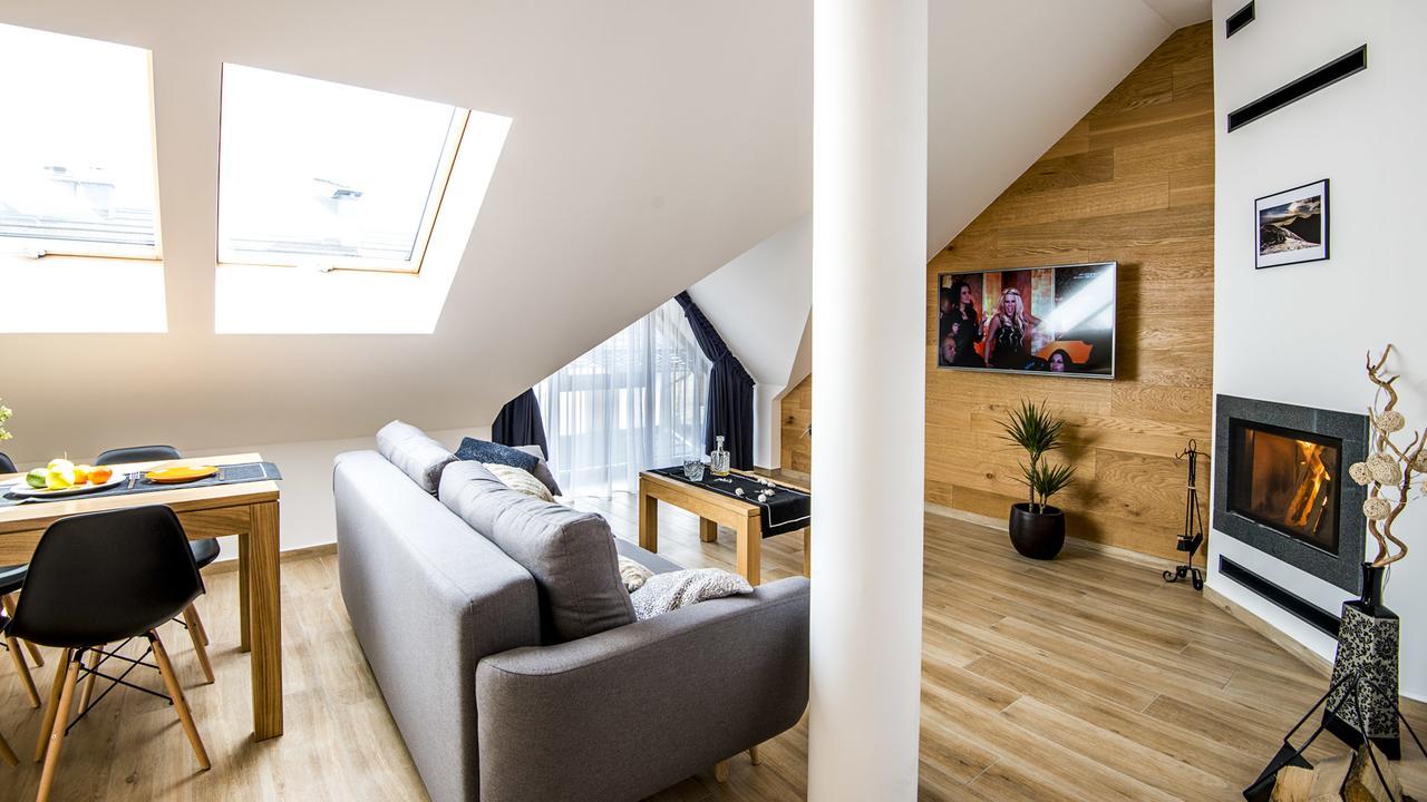 One-Bedroom Comfort Apartment Fireplace air conditioning the Attic